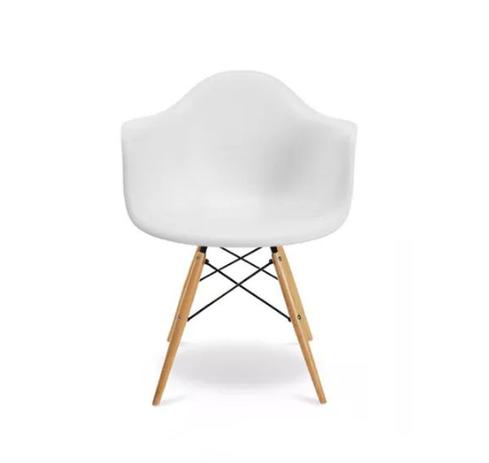 Kit com 5 Cadeiras Eames DAW Branca MK-960 - Makkon Menor preço em Kit com 5 Cadeiras Eames DAW Branca MK-960 - Makkon