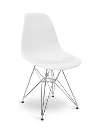 Kit com 5 Cadeiras Eames DSR Branca MK-958 - Makkon Menor preço em Kit com 5 Cadeiras Eames DSR Branca MK-958 - Makkon