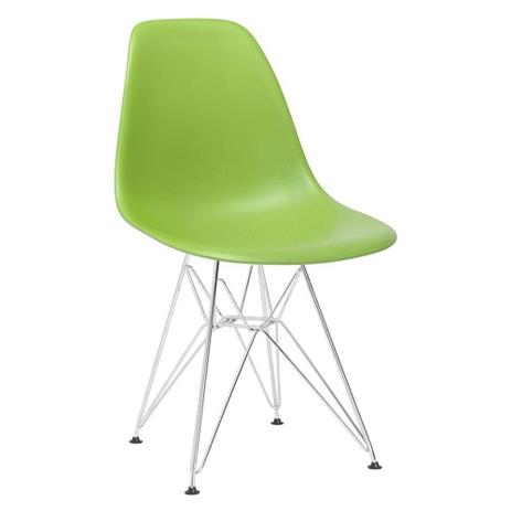 Kit com 5 Cadeiras Eames DSR Verde MK-957 - Makkon Menor preço em Kit com 5 Cadeiras Eames DSR Verde MK-957 - Makkon
