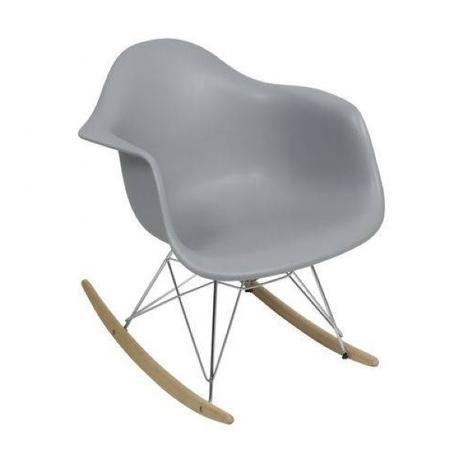 Kit com 5 Cadeiras Eames RAR Cinza MK-970 - Makkon Menor preço em Kit com 5 Cadeiras Eames RAR Cinza MK-970 - Makkon