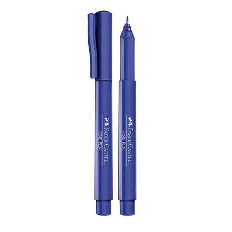 Kit Com 5 Canetas 0.4 Boligrafis Fine Pen Azul Faber Castell Menor preço em Kit Com 5 Canetas 0.4 Boligrafis Fine Pen Azul Faber Castell