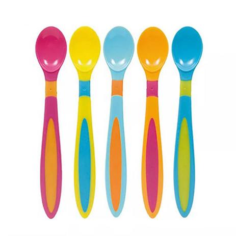 Kit com 5 Colheres Buba Colorida - 7531 Menor preço em Kit com 5 Colheres Buba Colorida - 7531