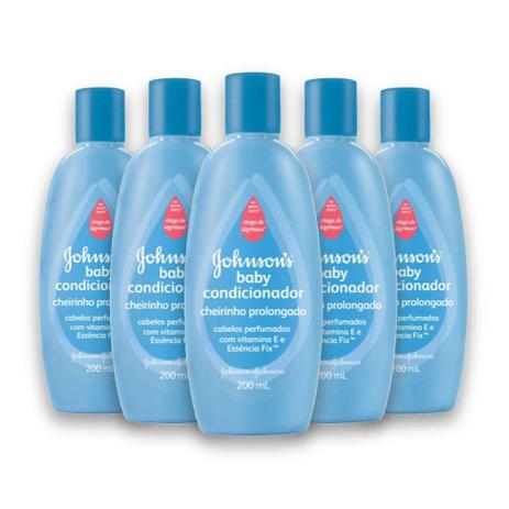 Kit com 5 Condicionadores JOHNSONS Baby Cheirinho Prolongado 200 ml - Johnsons Menor preço em Kit com 5 Condicionadores JOHNSONS Baby Cheirinho Prolongado 200 ml - Johnsons