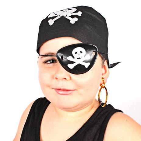 Kit Com 5 Kits Pirata ( Bandana, Tapa Olho E Brinco ) - Aluá festas Menor preço em Kit Com 5 Kits Pirata ( Bandana, Tapa Olho E Brinco ) - Aluá festas