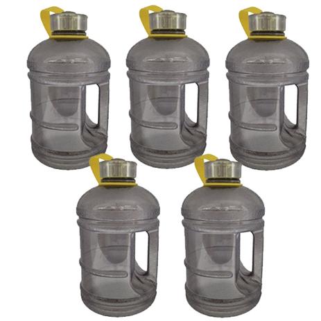 Kit Com 5 Mini Garrafas Galão De Água Preta Para Academia - Glopx import export ltda Menor preço em Kit Com 5 Mini Garrafas Galão De Água Preta Para Academia - Glopx import export ltda