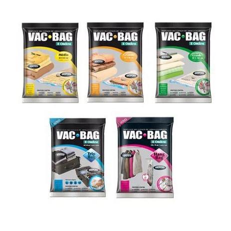 Kit com 5 Sacos a Vácuo VAC BAG Ordene Menor preço em Kit com 5 Sacos a Vácuo VAC BAG Ordene