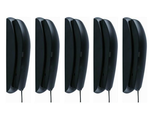 Kit Com 5 Telefone com fio Gondola TC 20 Preto Intelbras Menor preço em Kit Com 5 Telefone com fio Gondola TC 20 Preto Intelbras
