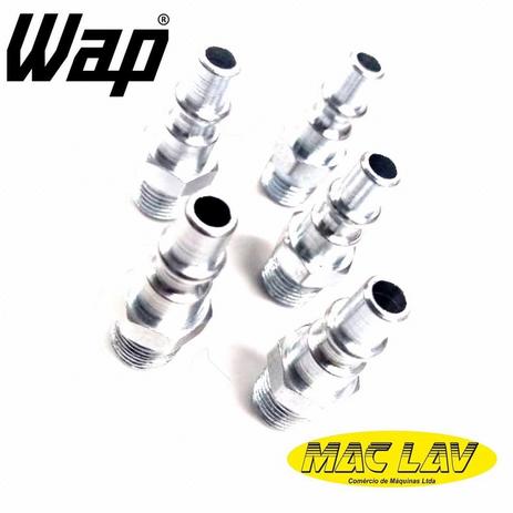 Kit com 5 uni. pino engate rápido macho 1/4 - Wap Menor preço em Kit com 5 uni. pino engate rápido macho 1/4 - Wap
