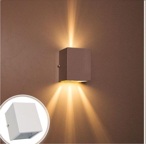 kit com 6 arandela de efeito 4 fachos externa e interna - branca st544 - Starlumen Menor preço em kit com 6 arandela de efeito 4 fachos externa e interna - branca st544 - Starlumen
