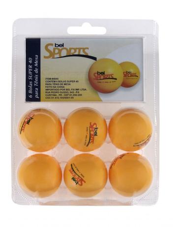 Kit Com 6 Bolinhas De Ping Pong ( Tenis De Mesa ) - Bel sports Menor preço em Kit Com 6 Bolinhas De Ping Pong ( Tenis De Mesa ) - Bel sports