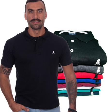 Kit com 6 Camisas Gola Polo Masculina Original Polo CLUB BR Menor preço em Kit com 6 Camisas Gola Polo Masculina Original Polo CLUB BR