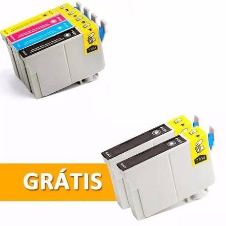 Kit Com 6 Cartuchos T25 Tx123 Tx125 Tx133 - 03 Cart. Bk - Tw Menor preço em Kit Com 6 Cartuchos T25 Tx123 Tx125 Tx133 - 03 Cart. Bk - Tw