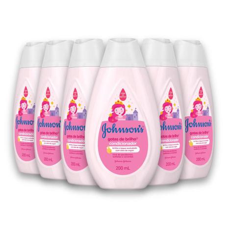 Kit com 6 Condicionador JOHNSONS Baby Gotas de Brilho 200ml - Johnsons Menor preço em Kit com 6 Condicionador JOHNSONS Baby Gotas de Brilho 200ml - Johnsons