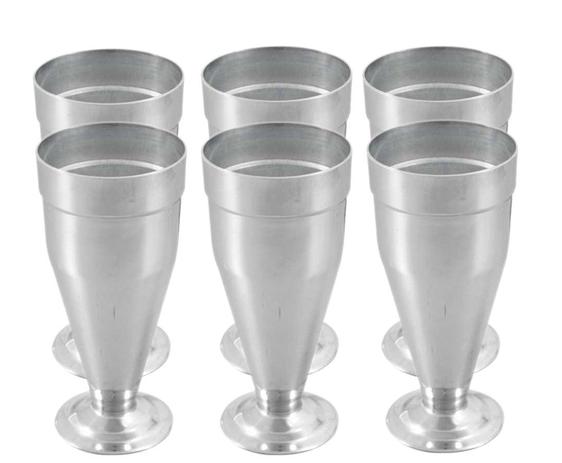 Kit Com 6 Copos Taças Tulipas De Alumínio 300 ml - Marlux Menor preço em Kit Com 6 Copos Taças Tulipas De Alumínio 300 ml - Marlux