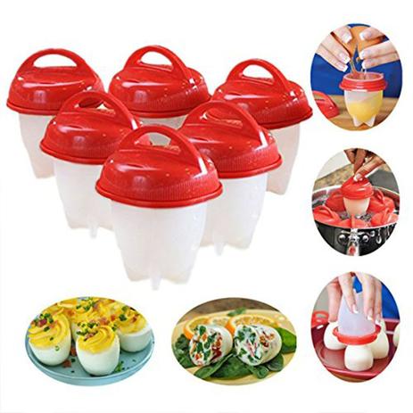 Kit Com 6 Forma Magica Para Cozinhar Ovos Fit Água Silicone Egglettes Menor preço em Kit Com 6 Forma Magica Para Cozinhar Ovos Fit Água Silicone Egglettes