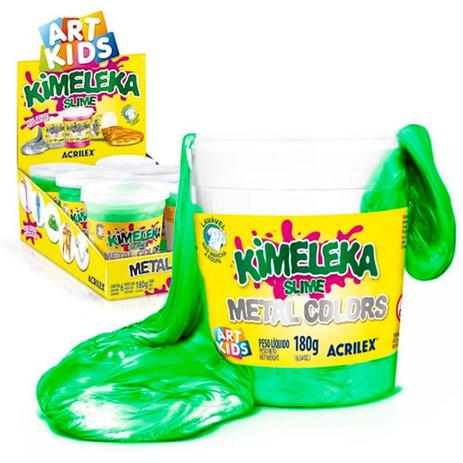 Kit Com 6 Kimeleka Gel 180g Verde Metálico 8cm - 136088 - Acrilex Menor preço em Kit Com 6 Kimeleka Gel 180g Verde Metálico 8cm - 136088 - Acrilex