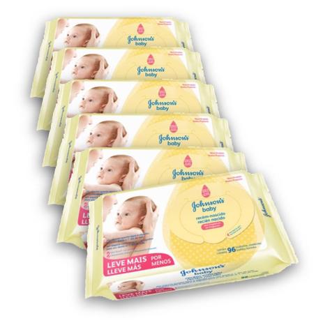Kit com 6 Lenços Umedecidos JOHNSONS Baby Recém Nascido Sem Fragrância 96 unidades - Johnsons é boa?