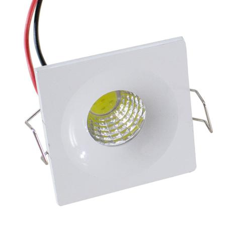 kit com 6 mini spot led 3w embutir rente quadrado branco frio 6000K st487 - Starlumen Menor preço em kit com 6 mini spot led 3w embutir rente quadrado branco frio 6000K st487 - Starlumen
