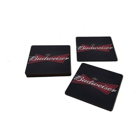 Kit Com 6 Porta Copo Personalizado de Madeira MDF Budweiser - Maisaz é boa?