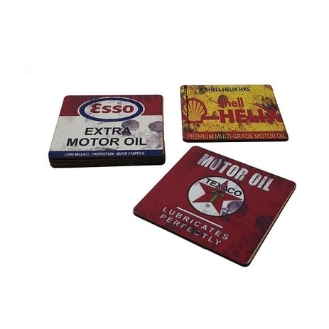 Kit Com 6 Porta Copo Personalizado de Madeira MDF Vermelho - Maisaz é boa?