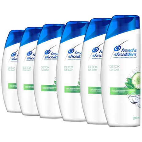 Kit com 6 Shampoos Head Shoulders Detox da Raiz Menor preço em Kit com 6 Shampoos Head Shoulders Detox da Raiz