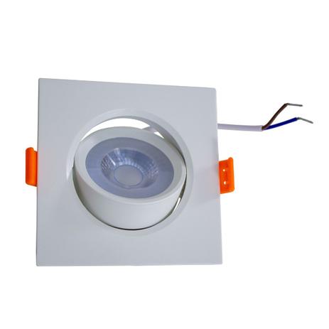 kit com 6 Spot Embutir Direcional Super Led 5w Quadrado Branco Quente St478 - Starlumen Menor preço em kit com 6 Spot Embutir Direcional Super Led 5w Quadrado Branco Quente St478 - Starlumen