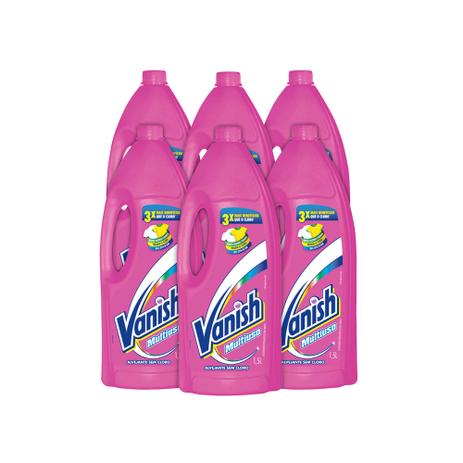 Kit com 6UN Alvejante Vanish Multiuso Liquido 1,5L Menor preço em Kit com 6UN Alvejante Vanish Multiuso Liquido 1,5L