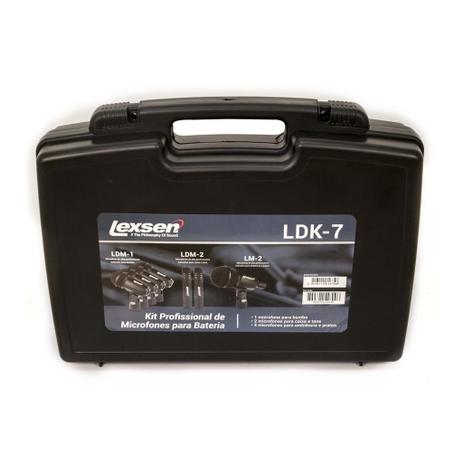 Kit com 7 Microfones para Bateria Lexsen LDK-7 Menor preço em Kit com 7 Microfones para Bateria Lexsen LDK-7