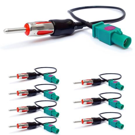 Kit com 8 Adaptadores De Antena Amplificada Macho Audi BMW Citroen Ford GM Renault VW - Outras marcas Menor preço em Kit com 8 Adaptadores De Antena Amplificada Macho Audi BMW Citroen Ford GM Renault VW - Outras marcas