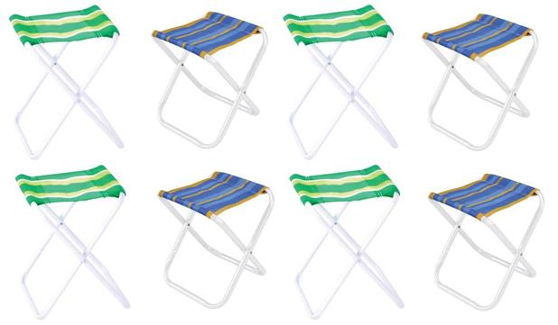 Kit Com 8 Bancos Banqueta Dobrável - Mor Para Camping é boa?