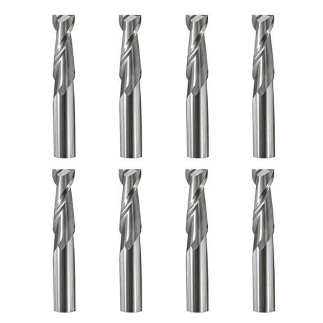 Kit com 8 Fresas de Topo com Haste Paralela 2 Cortes HSS 5mm TDC Menor preço em Kit com 8 Fresas de Topo com Haste Paralela 2 Cortes HSS 5mm TDC