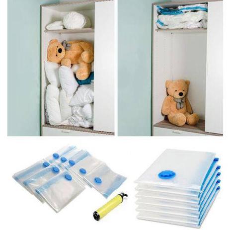 Kit com 8 Sacos a Vácuo 70 x 100cm + Bomba - Western Menor preço em Kit com 8 Sacos a Vácuo 70 x 100cm + Bomba - Western