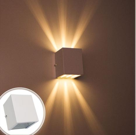 kit com 9 arandela de efeito 6 fachos externa e interna - branca st566 - Starlumen Menor preço em kit com 9 arandela de efeito 6 fachos externa e interna - branca st566 - Starlumen