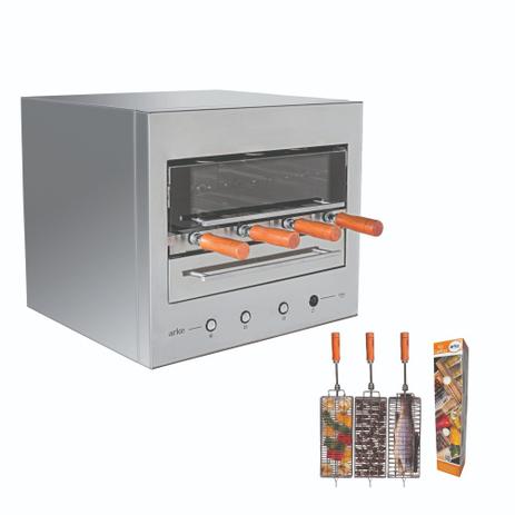Kit Com Assador De Bancada Elétrico Abile 127v E Kit Grelha Arke Menor preço em Kit Com Assador De Bancada Elétrico Abile 127v E Kit Grelha Arke
