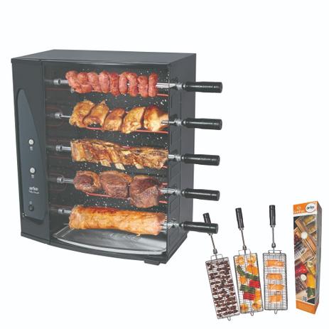 Kit Com Assador Elétrico Vitta Smart 05 220v E Kit Grelha - Arke Menor preço em Kit Com Assador Elétrico Vitta Smart 05 220v E Kit Grelha - Arke