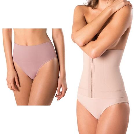 Kit com Cinta Loba Slim e Calcinha Loba Redutora Nude Slim - Lupo Menor preço em Kit com Cinta Loba Slim e Calcinha Loba Redutora Nude Slim - Lupo