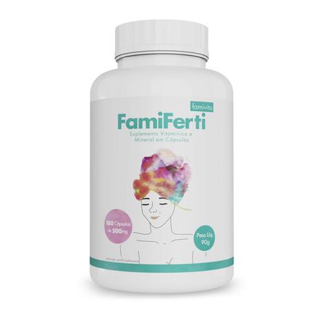 Kit com FamiFerti Vitamina para Engravidar 180 cps + 100 Cápsulas de Inhame Famivita Menor preço em Kit com FamiFerti Vitamina para Engravidar 180 cps + 100 Cápsulas de Inhame Famivita