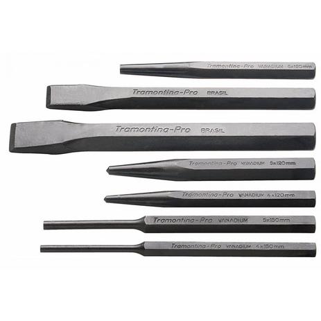 Kit com Talhadeiras Punções e Saca Pinos 7 Peças Tramontina PRO Menor preço em Kit com Talhadeiras Punções e Saca Pinos 7 Peças Tramontina PRO