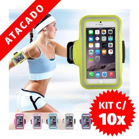 kit com10 Bracelete universal capa porta celular até 4.7 polegada - Dmix Menor preço em kit com10 Bracelete universal capa porta celular até 4.7 polegada - Dmix