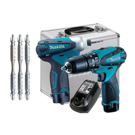 Kit Combo DK1493 Furadeira e Parafusadeira HP330D+TD090D + Kit Bits de Torção 2- Menor preço em Kit Combo DK1493 Furadeira e Parafusadeira HP330D+TD090D + Kit Bits de Torção 2-