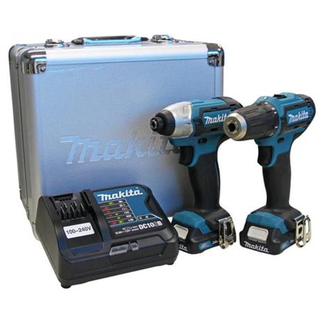 Kit Combo Parafusadeira/Furadeira DF331D + Parafusadeira de Impacto TD110D BIVOLT MAKITA Menor preço em Kit Combo Parafusadeira/Furadeira DF331D + Parafusadeira de Impacto TD110D BIVOLT MAKITA