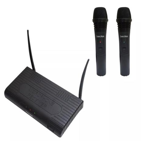 Kit Completo 2 Microfone Wireless Receptor Profissional Novo - Sy eletrônicos Menor preço em Kit Completo 2 Microfone Wireless Receptor Profissional Novo - Sy eletrônicos