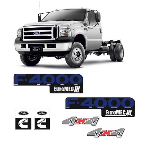 Kit Completo Adesivos Ford F-4000 Euromec + 4x4 + Cummins - Sportinox Menor preço em Kit Completo Adesivos Ford F-4000 Euromec + 4x4 + Cummins - Sportinox