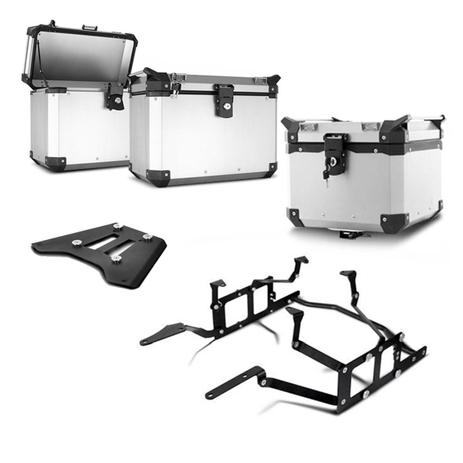 Kit Completo Baú Traseiro e Bauletos Laterais BMW GS 1200 Premium BMW R 1200 GS - Super Adventure Menor preço em Kit Completo Baú Traseiro e Bauletos Laterais BMW GS 1200 Premium BMW R 1200 GS - Super Adventure
