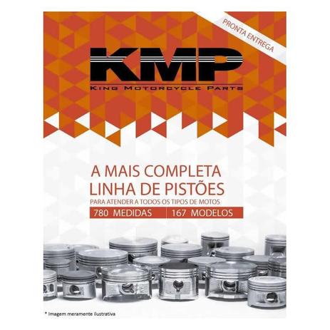 Kit Completo Cilindro, Pistão, Anel Junta Biz 125 Kmp Menor preço em Kit Completo Cilindro, Pistão, Anel Junta Biz 125 Kmp