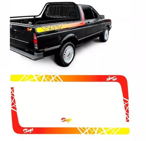 Kit Completo De Faixas Decorativas Laterais Saveiro Sunset - Sportinox Menor preço em Kit Completo De Faixas Decorativas Laterais Saveiro Sunset - Sportinox