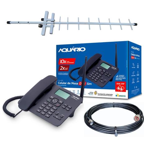 Kit Completo De Telefone Rural Desbloqueado CA-42S  + Antena De Celular + Cabo 10 Metros - Multilaser é boa?