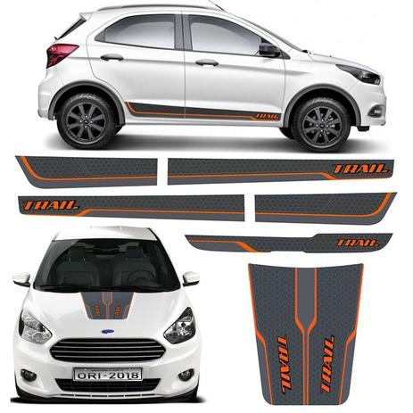 Kit Completo Faixa Ford Ka Trail 2018 + Adesivo Do Capô - Sportinox Menor preço em Kit Completo Faixa Ford Ka Trail 2018 + Adesivo Do Capô - Sportinox