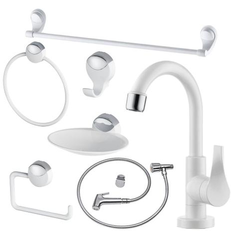 Kit Completo para Banheiro Herc com Torneira e Ducha Higiênica Menor preço em Kit Completo para Banheiro Herc com Torneira e Ducha Higiênica