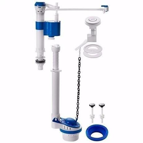 Kit Completo para Caixa Acoplada com Botão Acionador Superior Blukit Menor preço em Kit Completo para Caixa Acoplada com Botão Acionador Superior Blukit